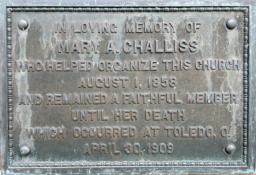 mary challiss plaque web